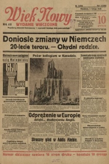 Wiek Nowy : popularny dziennik ilustrowany (wydanie wieczorne). 1938, nr 11019