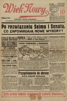 Wiek Nowy : popularny dziennik ilustrowany. 1938, nr 11206
