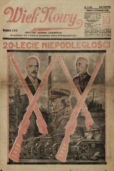 Wiek Nowy : popularny dziennik ilustrowany. 1938, nr 11256