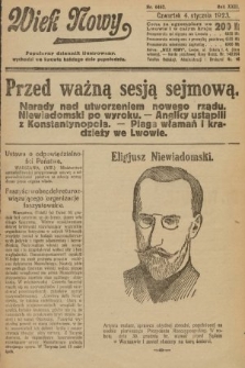 Wiek Nowy : popularny dziennik ilustrowany. 1923, nr 6462