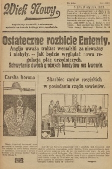 Wiek Nowy : popularny dziennik ilustrowany. 1923, nr 6464