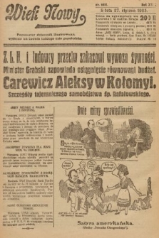 Wiek Nowy : popularny dziennik ilustrowany. 1923, nr 6481