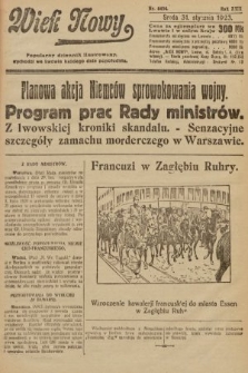 Wiek Nowy : popularny dziennik ilustrowany. 1923, nr 6484