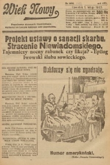 Wiek Nowy : popularny dziennik ilustrowany. 1923, nr 6485