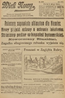 Wiek Nowy : popularny dziennik ilustrowany. 1923, nr 6486