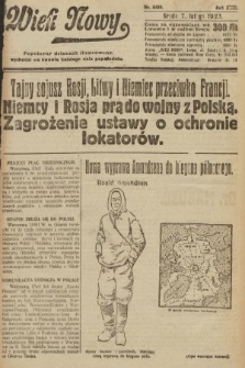 Wiek Nowy : popularny dziennik ilustrowany. 1923, nr 6489