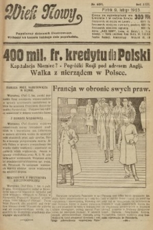 Wiek Nowy : popularny dziennik ilustrowany. 1923, nr 6491
