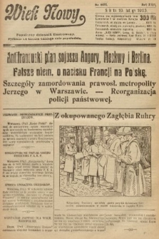 Wiek Nowy : popularny dziennik ilustrowany. 1923, nr 6492