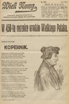 Wiek Nowy : popularny dziennik ilustrowany. 1923, nr 6500