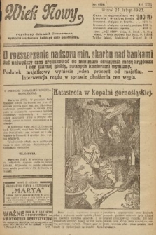 Wiek Nowy : popularny dziennik ilustrowany. 1923, nr 6506