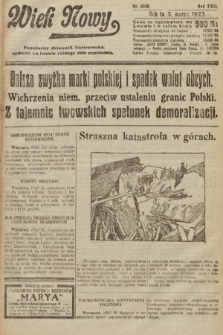 Wiek Nowy : popularny dziennik ilustrowany. 1923, nr 6510