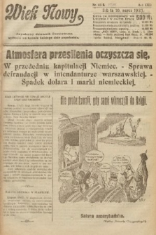 Wiek Nowy : popularny dziennik ilustrowany. 1923, nr 6516