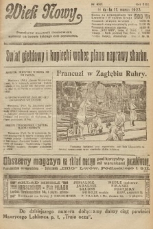 Wiek Nowy : popularny dziennik ilustrowany. 1923, nr 6517