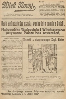 Wiek Nowy : popularny dziennik ilustrowany. 1923, nr 6521