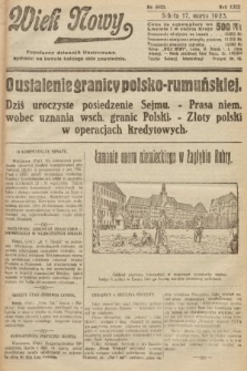 Wiek Nowy : popularny dziennik ilustrowany. 1923, nr 6522