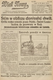 Wiek Nowy : popularny dziennik ilustrowany. 1923, nr 6523