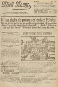 Wiek Nowy : popularny dziennik ilustrowany. 1923, nr 6524