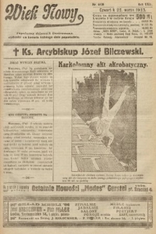 Wiek Nowy : popularny dziennik ilustrowany. 1923, nr 6526