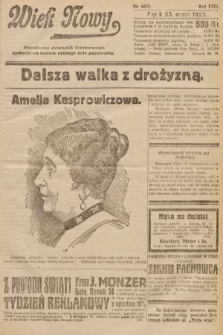 Wiek Nowy : popularny dziennik ilustrowany. 1923, nr 6527