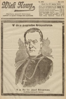 Wiek Nowy : popularny dziennik ilustrowany. 1923, nr 6529