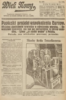 Wiek Nowy : popularny dziennik ilustrowany. 1923, nr 6534