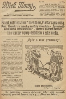 Wiek Nowy : popularny dziennik ilustrowany. 1923, nr 6538
