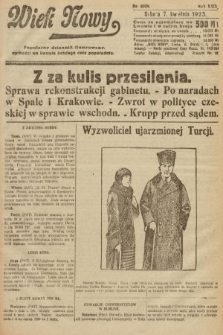 Wiek Nowy : popularny dziennik ilustrowany. 1923, nr 6539