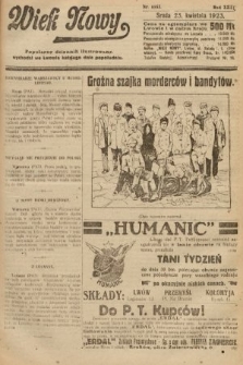 Wiek Nowy : popularny dziennik ilustrowany. 1923, nr 6553