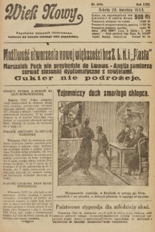 Wiek Nowy : popularny dziennik ilustrowany. 1923, nr 6556