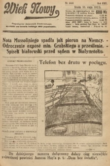 Wiek Nowy : popularny dziennik ilustrowany. 1923, nr 6569