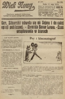 Wiek Nowy : popularny dziennik ilustrowany. 1923, nr 6574