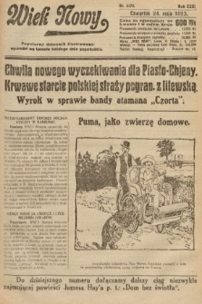 Wiek Nowy : popularny dziennik ilustrowany. 1923, nr 6575