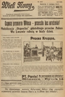 Wiek Nowy : popularny dziennik ilustrowany. 1923, nr 6583