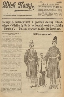 Wiek Nowy : popularny dziennik ilustrowany. 1923, nr 6588