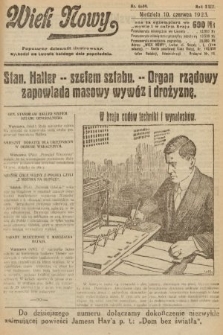 Wiek Nowy : popularny dziennik ilustrowany. 1923, nr 6589
