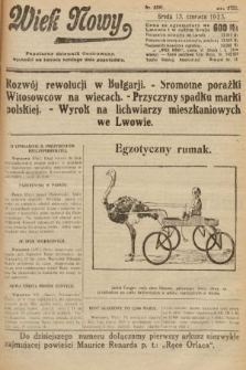 Wiek Nowy : popularny dziennik ilustrowany. 1923, nr 6591