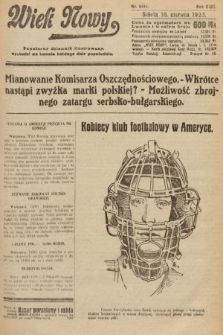 Wiek Nowy : popularny dziennik ilustrowany. 1923, nr 6594