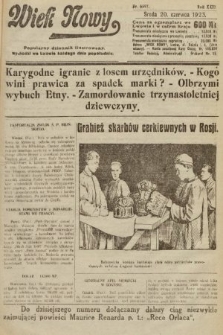 Wiek Nowy : popularny dziennik ilustrowany. 1923, nr 6597