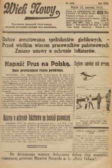 Wiek Nowy : popularny dziennik ilustrowany. 1923, nr 6599