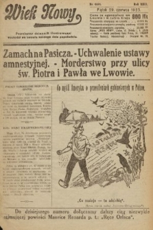 Wiek Nowy : popularny dziennik ilustrowany. 1923, nr 6605