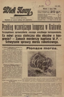 Wiek Nowy : popularny dziennik ilustrowany. 1930, nr 8707