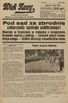 Wiek Nowy : popularny dziennik ilustrowany. 1930, nr 8711