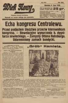 Wiek Nowy : popularny dziennik ilustrowany. 1930, nr 8712