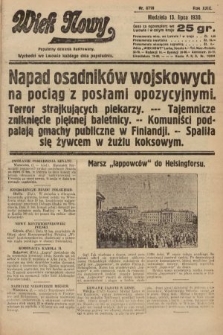 Wiek Nowy : popularny dziennik ilustrowany. 1930, nr 8718