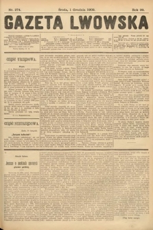 Gazeta Lwowska. 1909, nr 274