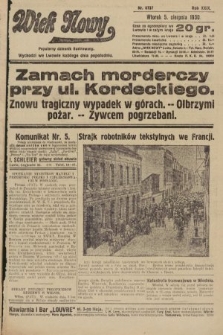 Wiek Nowy : popularny dziennik ilustrowany. 1930, nr 8737