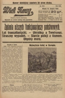 Wiek Nowy : popularny dziennik ilustrowany. 1930, nr 8748