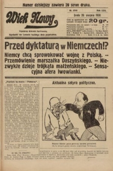 Wiek Nowy : popularny dziennik ilustrowany. 1930, nr 8749