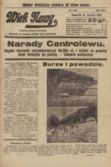 Wiek Nowy : popularny dziennik ilustrowany. 1930, nr 8750