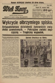 Wiek Nowy : popularny dziennik ilustrowany. 1930, nr 8751